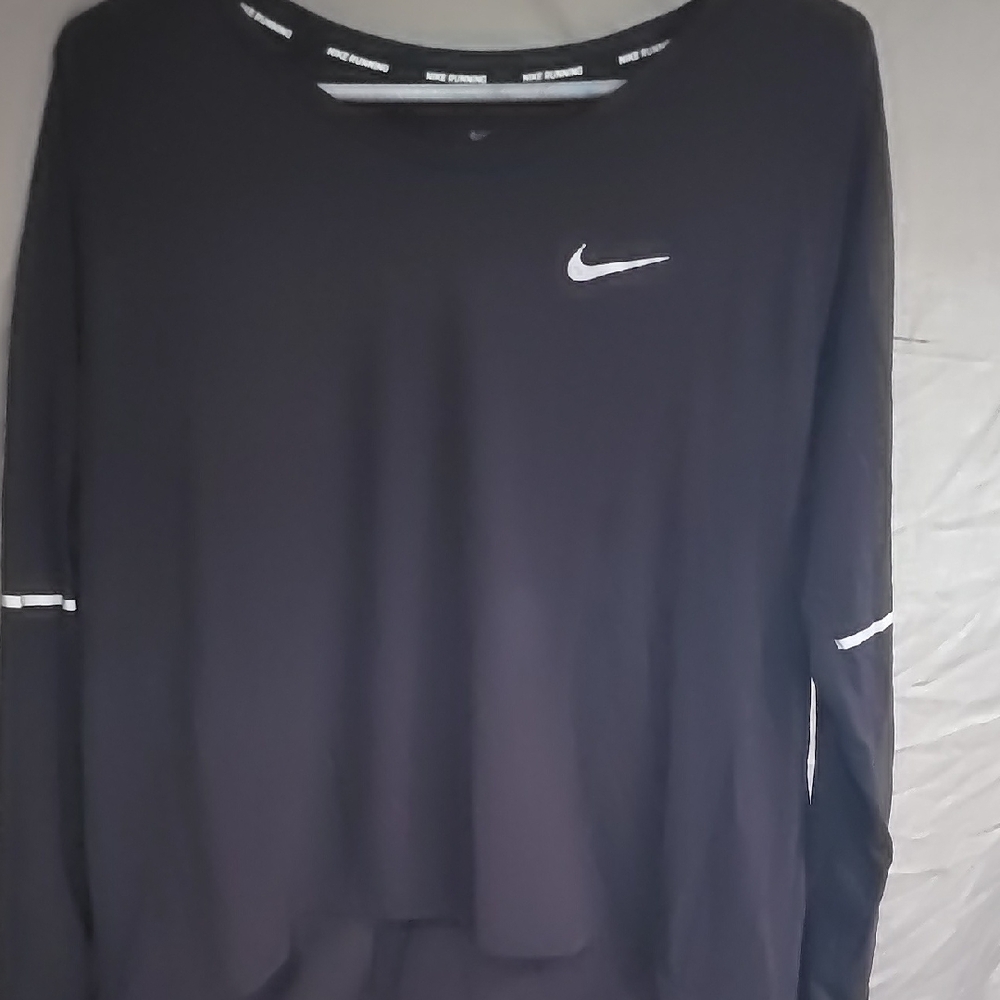 Nike Black Long Sleeve Blouse